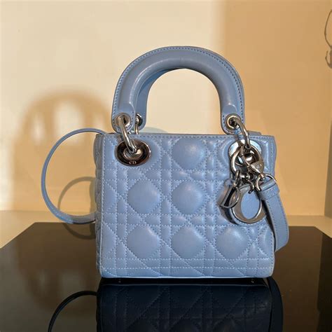 light blue dior bag|lady dior bag blue.